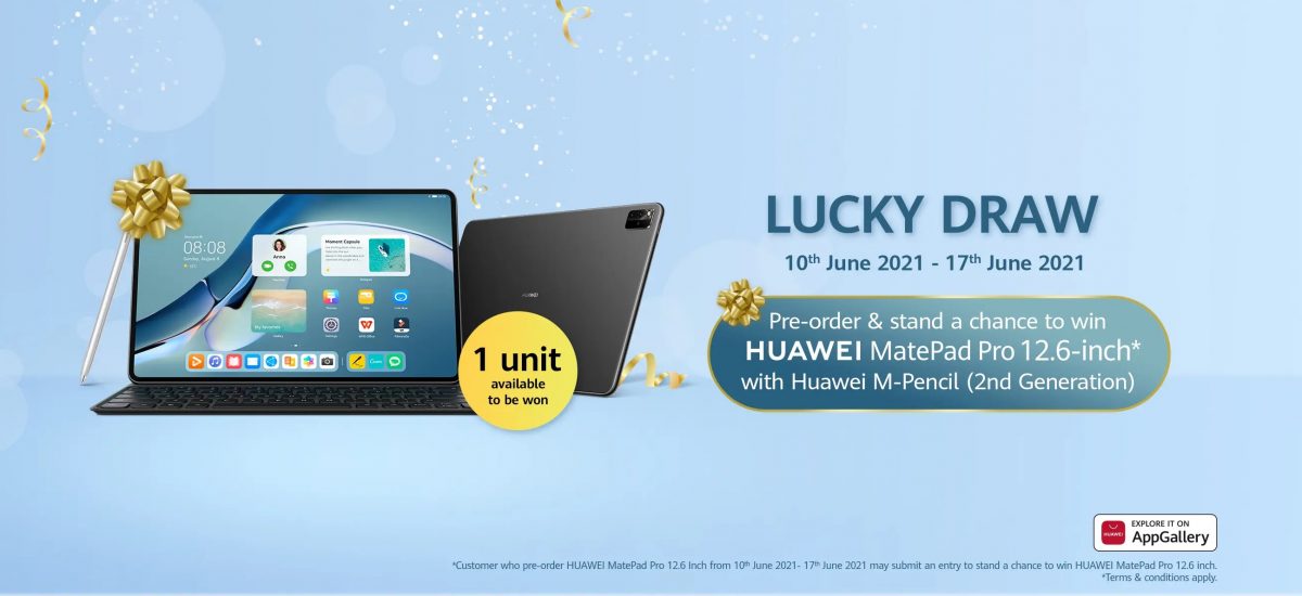HUAWEI MatePad Pro 12.6 OLED Lucky Draw
