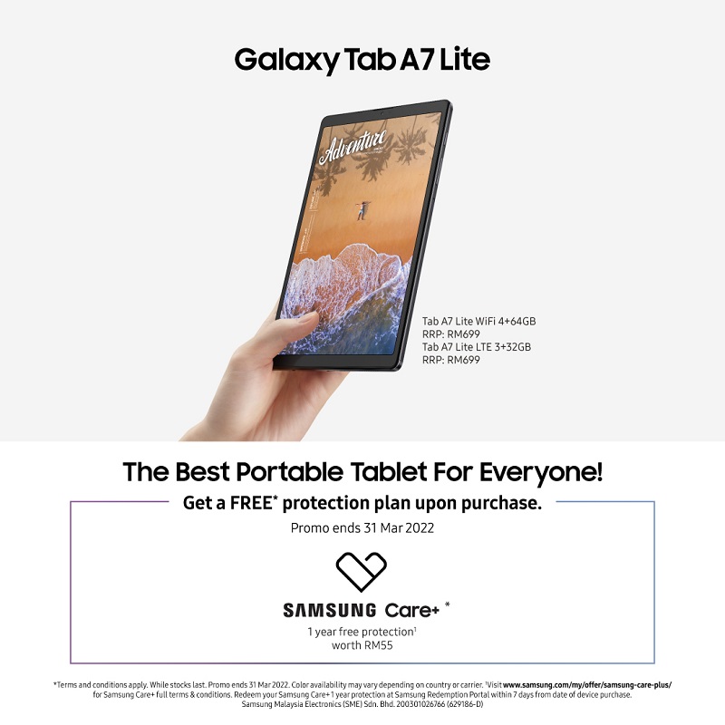 Samsung Galaxy Tab A7 Lite Promo