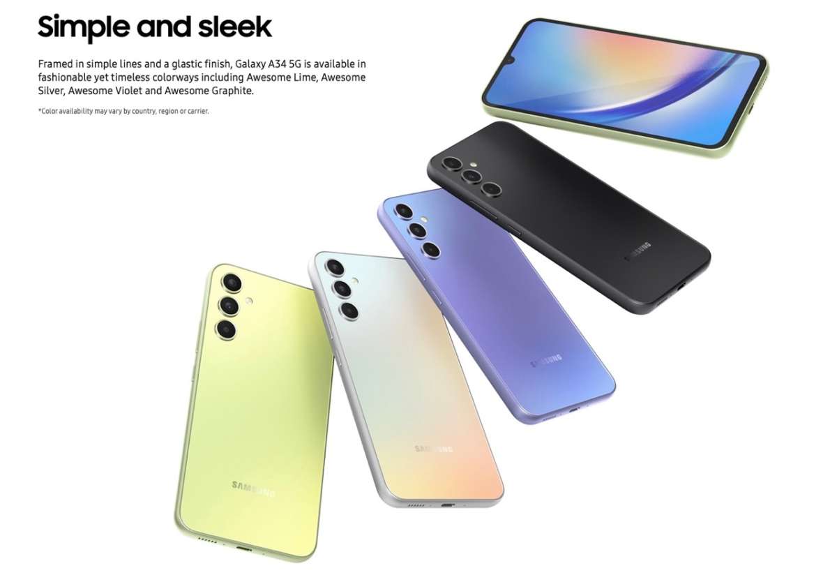 Samsung Galaxy A34 5G Colors